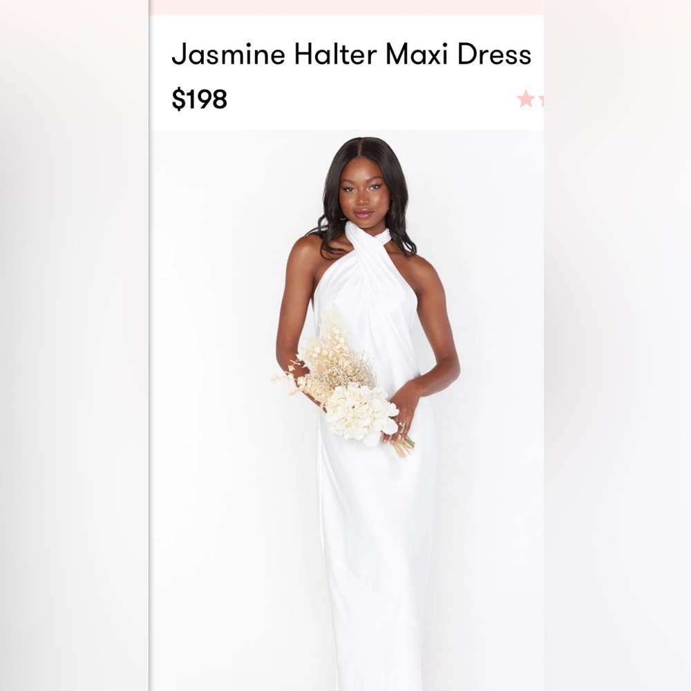 Show Me Your MuMu White Jasmine Halter Maxi Dress